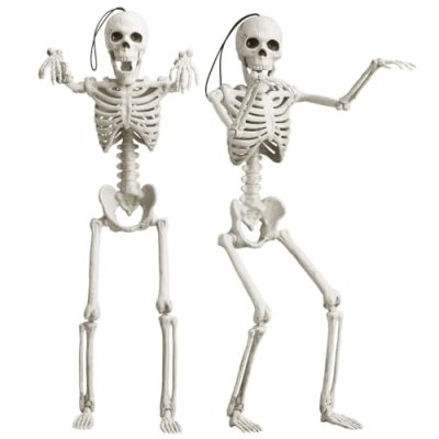 OKPOW Hanging Skeletons, 2-Pack