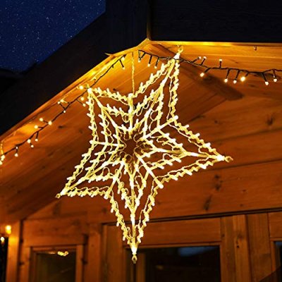 Hanging Star Window Silhouette