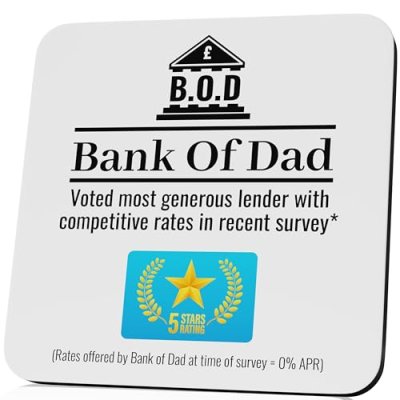 Bank of Dad Drinks Coaster