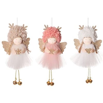 Wanlxc 3 PCS Angel Dolls Christmas Hanging…