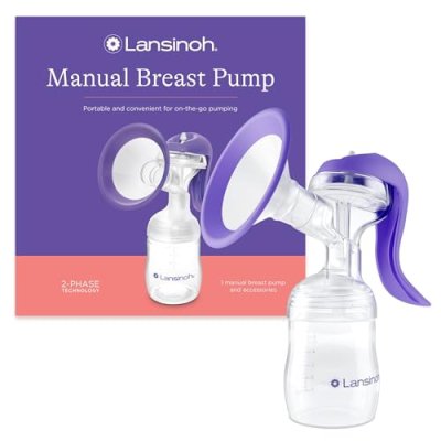 Lansinoh Manual Breast Pump Single Breastfeeding…