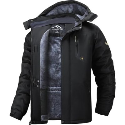 Tansozer Mens Waterproof Jackets Winter Warm…