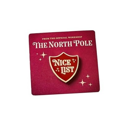 Santa Nice List Pin