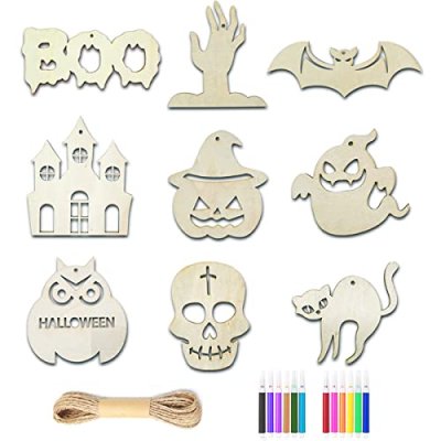 Fantasyon Halloween Wooden Ornaments