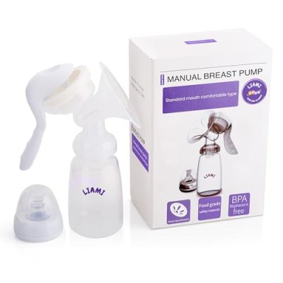 LIAMI Manual Breast Pump with 150mL Breastmilk…