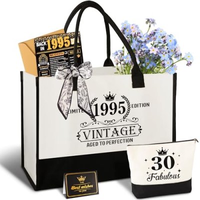Canvas Tote Bag for Women - 30th Birthday Gifts…