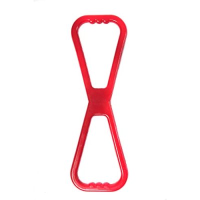Happy Pet Rubber Tug O War Dog Toy in Red Strong…