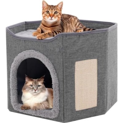 Large Cat Bed with Cave