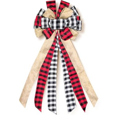 Large Christmas Tree Topper 13 x 30 Inch Red and…