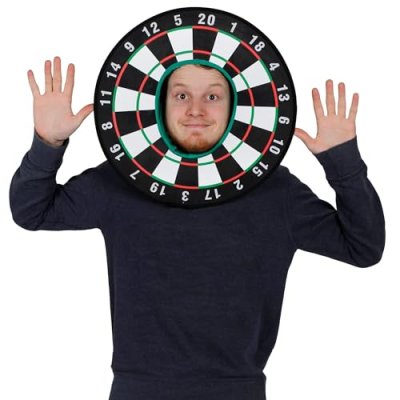 Dart Board Hat - X 6 Unisex Fancy Dress Dartboard…