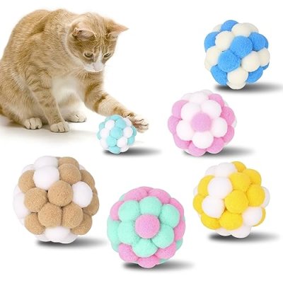 Yasdyri Cat Toy Pom Poms