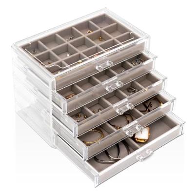 Sasha Morel Jewellery Box with Drawers & Earring Holder