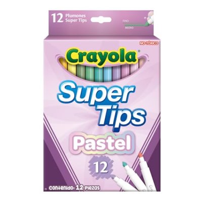 CRAYOLA Pastel SuperTips Washable Markers -…