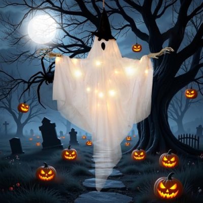 Easy Joy Ghost Decorations