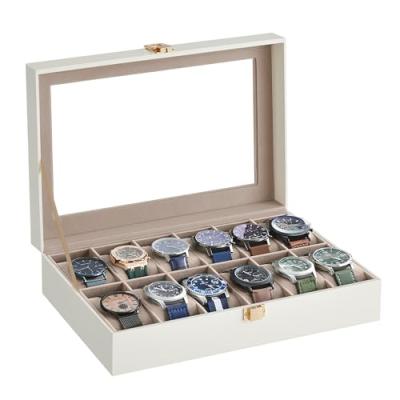 SONGMICS Watch Box with Glass Lid