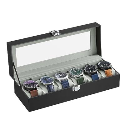 SONGMICS Watch Box with Glass Lid