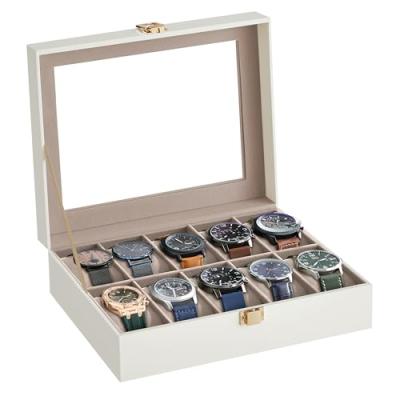 SONGMICS Watch Box with Glass Lid