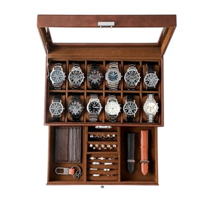 KILHS Watch Box with Glass Lid