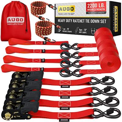 AUGO Ratchet Tie Down Straps