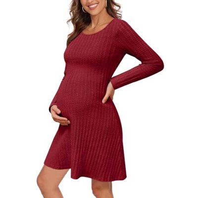 OUGES Maternity Dress