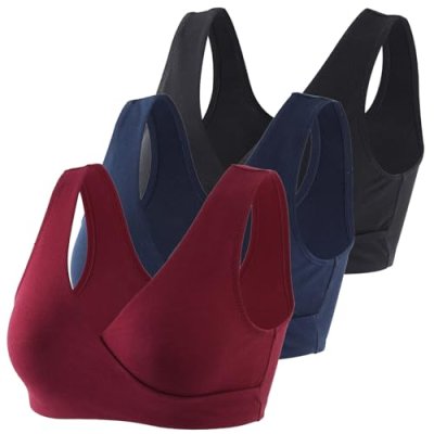 HIHOSSI Maternity Nursing Bras - Soft Cotton…