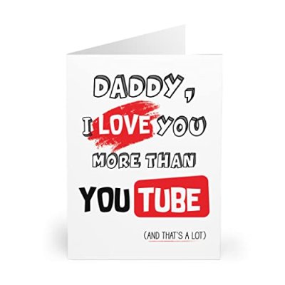 Father's Day Card - 'I Love You More Than YouTube'
