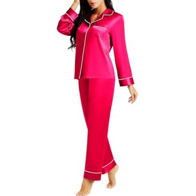 LONXU Satin Pajamas Set