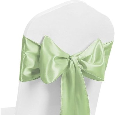 Satin Chair Sash, Sage Green