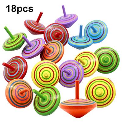 Natuce Wooden Spinning Top for Kids