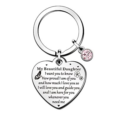 QMVMV Daughter Keyring Gift