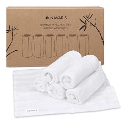 Navaris Bamboo Viscose Wash Cloth Set