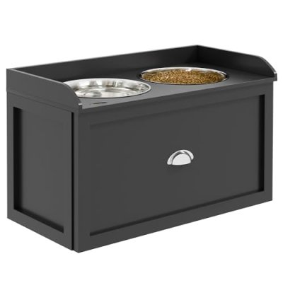 PawHut Double Dog Bowls