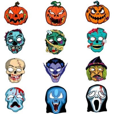 Yayafunfun Halloween Paper Masks