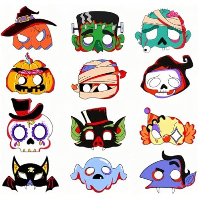 Yayafunfun Halloween Masks
