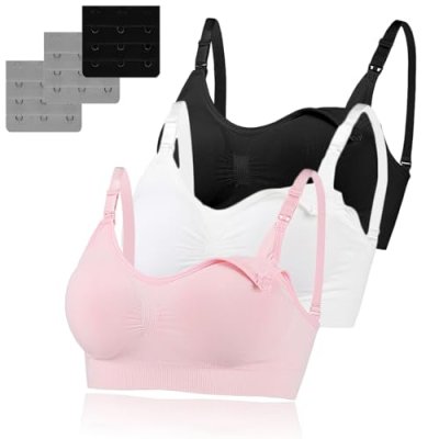 Baycat 3 Pack Women's Nursing Bra, Seamless Wire…