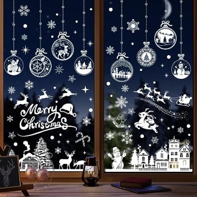 Baynetin Christmas Window Stickers