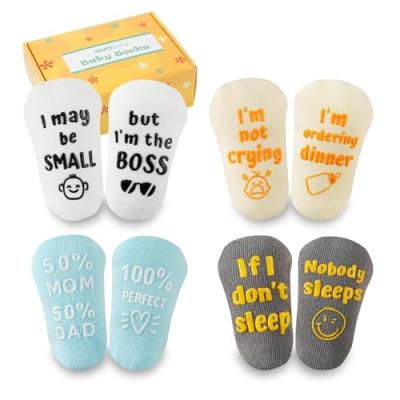 INNObeta Baby Socks Set with Funny Quotes