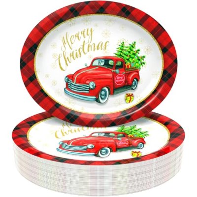 Tbsone Christmas Paper Plates