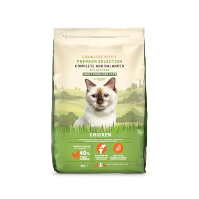 by Amazon Dry Cat Food for Sterilised Cats,…