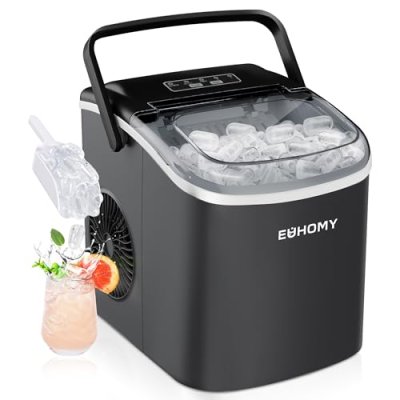 EUHOMY Ice Maker Machine Countertop Ice Cube…