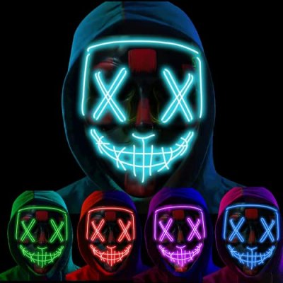Ice Blue LED Mask