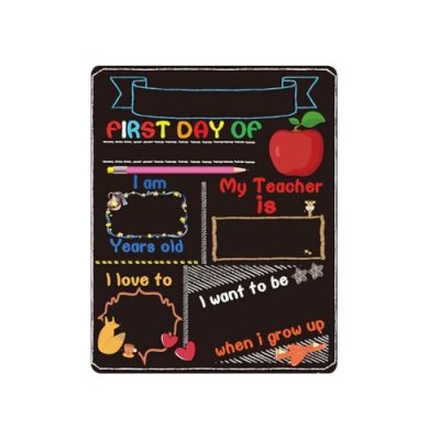 NUOBESTY School Chalkboard Sign