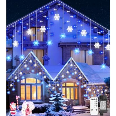 Icicle Christmas Lights with Remote