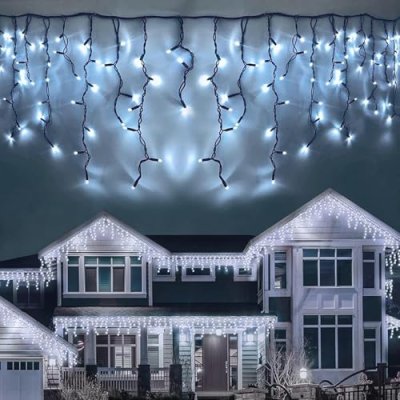 LEDYA Icicle Outdoor Christmas Lights, 17M 480led…
