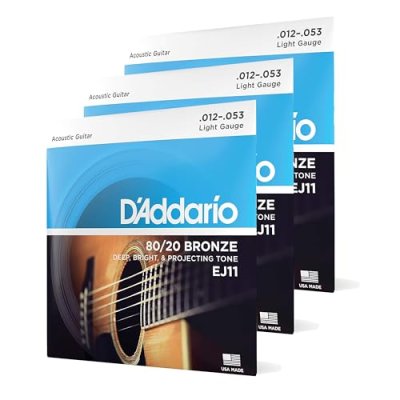 D'Addario Acoustic Guitar Strings 80/20 Bronze