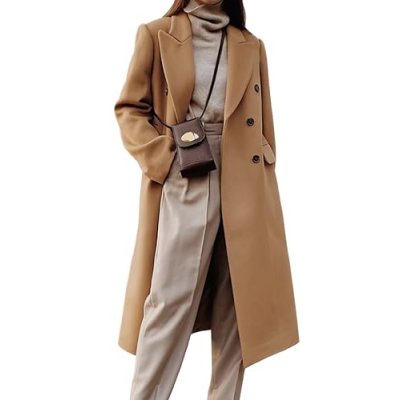 Idealsanxun Women's Wool Coat