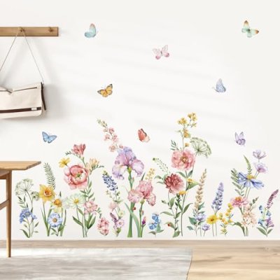 decalmile Flower Wall Stickers