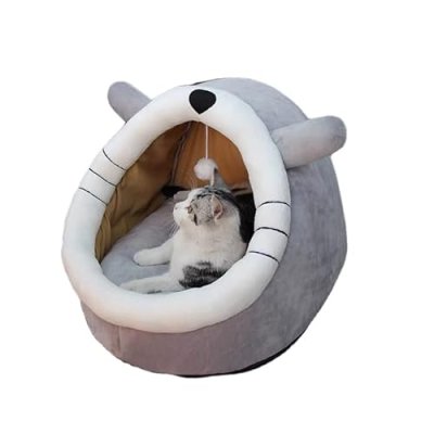 disdain Cat Beds for Indoor Cats, Cat House with…