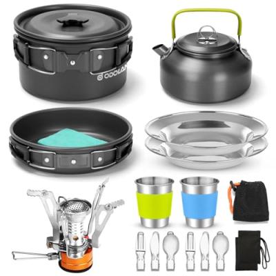 Odoland Camping Cookware Set