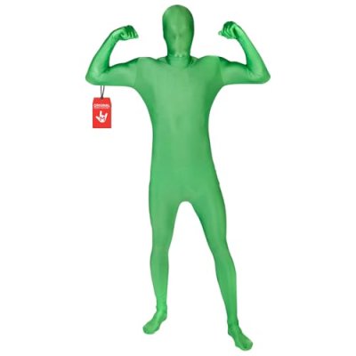 Adults M-Suit Green Second Skin Halloween Fancy…